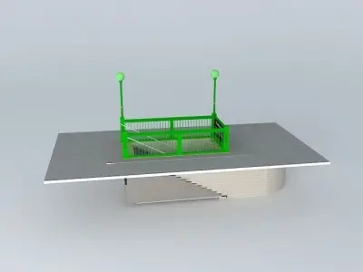 Subway Entrance NYC Style Free 3D model