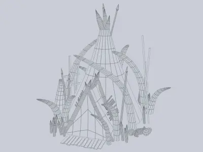 Orc house Low-poly 3D model buy