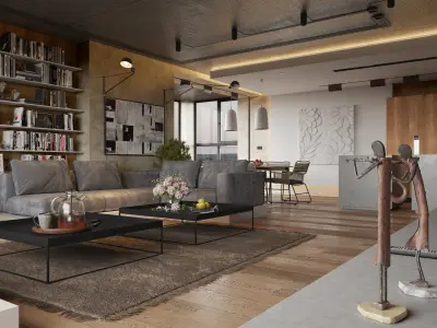 interior 3dsmax scene 3D model