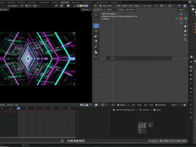 Abstract Diamond Loop 3D model
