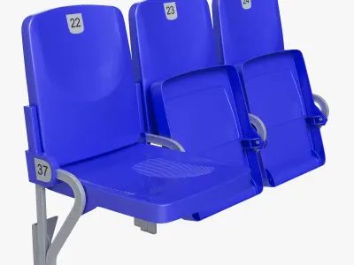 Stadium Seats Collection 3D model