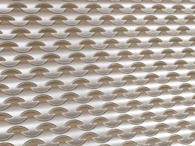 Silver Var Metal Grill Transparent PBR Seamless Texture