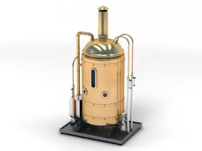 Brewing Copper Set 3D model