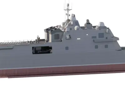 GREEK NAVY ADVANCED MULTIROLE STEALTH FRIGATE 3D model
