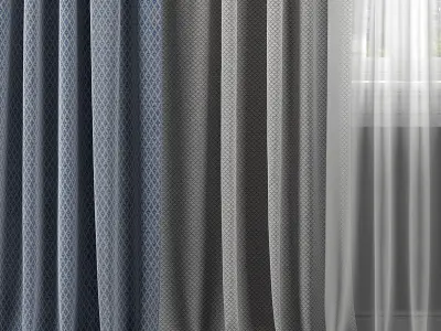 Curtain Set 301 3D model
