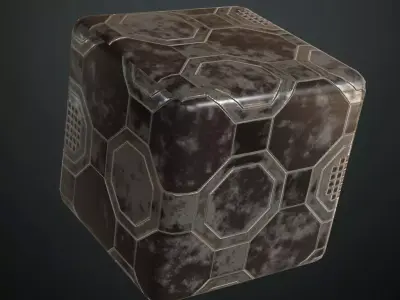 Mix Metal Surface Material PBR Seamless Texture