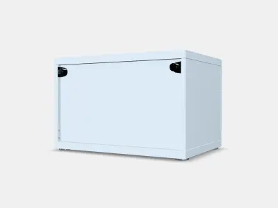 BESTA Shelf unit with door 56 Low-poly 3D model