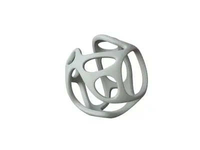 SciFi Cube Object No 22971 Low Poly Shape Texture