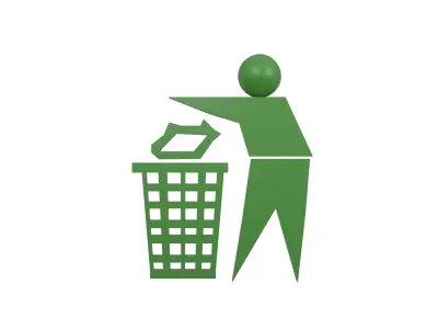 Recycle Symbols v7 002 Low-poly 3D model