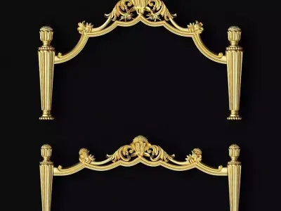 cnc carving bed 3D model