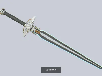 Scifi sword collection 3D Model Pack