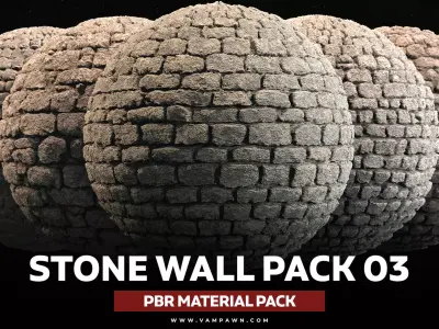 Stone Wall Material Pack Vol 03 Texture