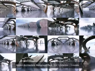 Modern Architectural Background Pack I - 3 in 1 Collection 