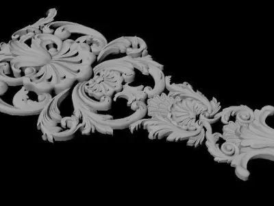 dekor ornate design 3D model 5