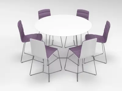 Viteo Table Set Large 3D model