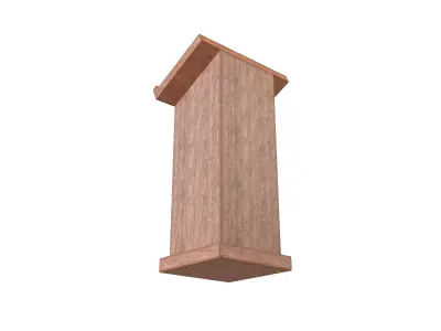 Lectern v1 002 Low-poly 3D model