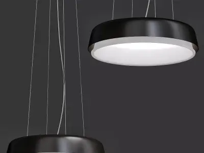 Chandelier round pendant light 3D model
