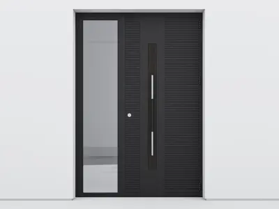Aluminium door 108 3D model
