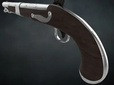 Pirate pistol 3D model