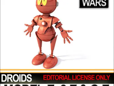 Star Wars Model-E Droids 2-E Q-E 3D model