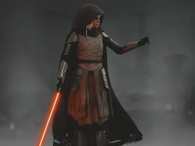 Shin Hati Low-poly 3D model