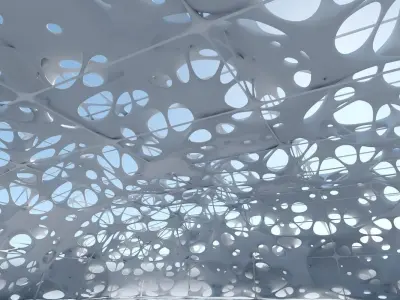 Futuristic Architectural Structure 9 3D model