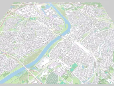 Cityscape Venlo Netherlands 3D model