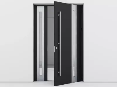 Aluminium door 151 3D model