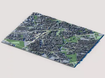 Koszalin City Poland Western Pomeranian Architecture  3D model