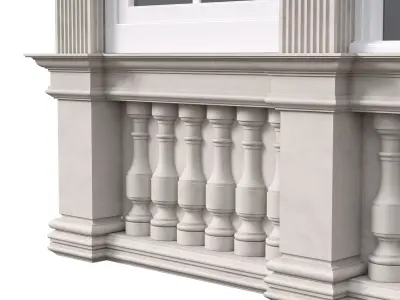 Architectural Classic Window 3D Model 15 3D model