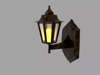 old street lamp 3D model