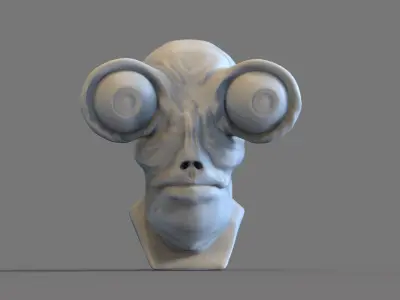 Alien TR Bust 3D print model