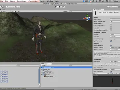 Angry Betty  Sci-Fi Lady Low-poly 3D model