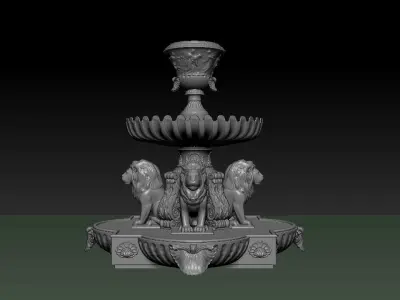 Fountain Of the lion 3D model