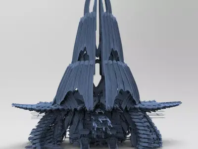 Sci-fi Opera Skyscrapers Dimension Tower  3D model