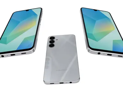 Samsung Galaxy A16 5G Light Gray 3D model