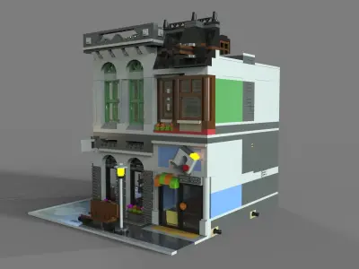 Lego bank 3D model