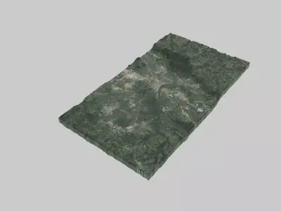 Louisville City Low-poly 3D model