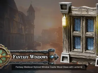 Fantasy Medieval Stylized Windows - Complete Asset Pack