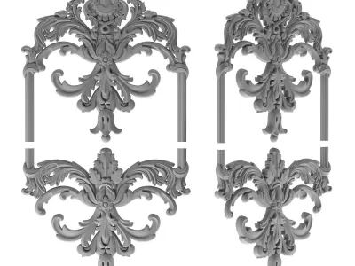 Door dekor 001 3D print model purchase