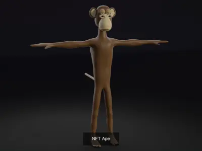 NFT Ape Collection 3D Model Pack