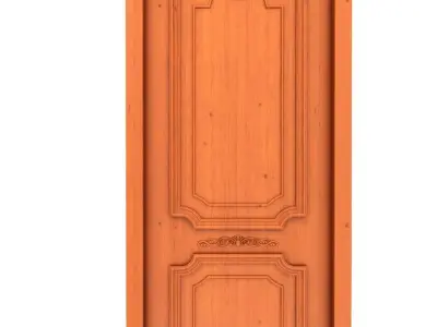 3d door wooden design 3D model