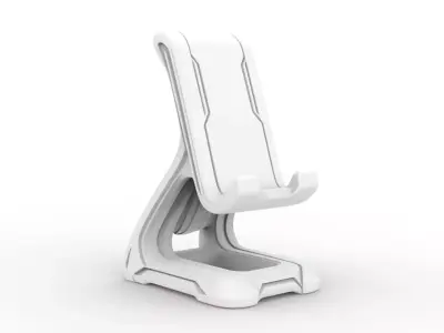 Adjustable Phone Stand 3D Printable 3D print model