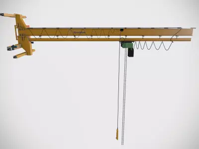 Wall Mounted Crane 3D model