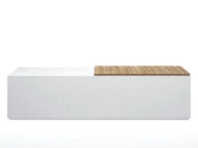 Concrete benches - BOX W By SIT and BOX WH By SIT 3D model