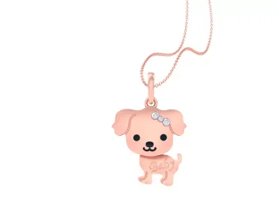 Kids Pendants 3dm STL OBJ FBX Renders Details 3D print model 9