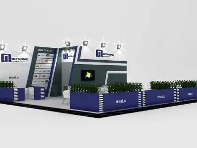 MTM Size 11 m x 10 m  Height 400 cm 3D model