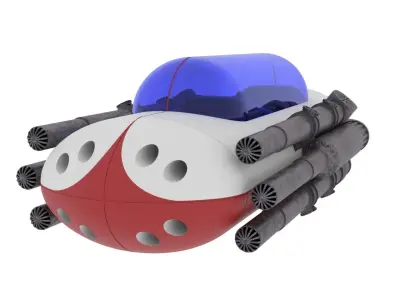 A1 Landspeeder 1-6 scale Hottoys 3D print model