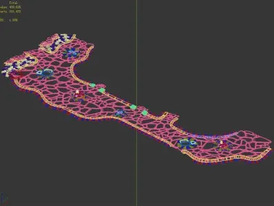 Disney main city - Ground 05 3D model