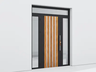 Aluminium door 79 3D model